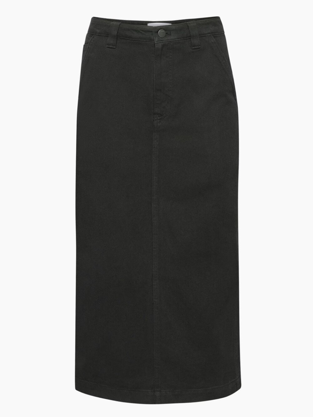 Tna Aritizia Black Greenwich Skirt High-rise carpenter midi skirt 4 Denim Cotton